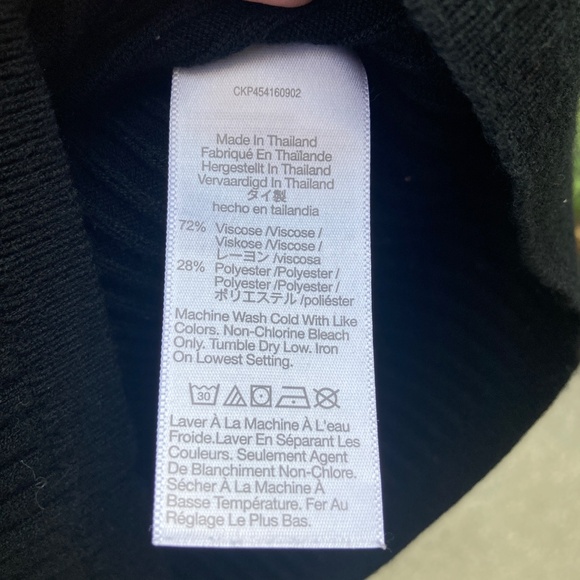 Black Ribbed sleeveless top Madewell Medium EUC - Picture 5 of 6